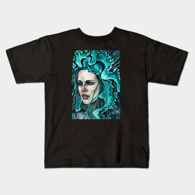 Medusa Kids T-Shirt by Eara3